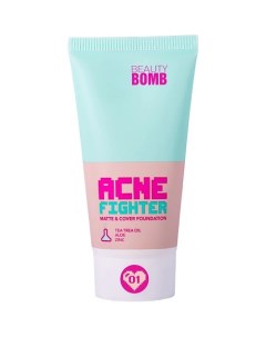 Тональный крем Matte & cover foundation "ACNE FIGHTER" Beauty bomb