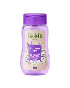 Натуральный гель для душа с эфирным маслом лаванды Flower Spa Bio mio