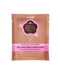 Маска для непослушных волос с маслом ши и экстрактом гибискуса Shea Butter Anti-Frizz Deep Condition Hask