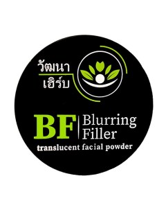 Матирующая компактная прозрачная пудра Blurring Filler 10 0 Wattana herb