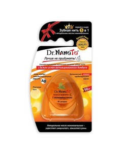 Зубная нить 5 в 1 с натуральным маслом можжевельника 1.0 Dr. nanoto