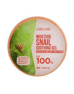 Moisture Snail 100% Soothing Gel Гель для кожи с экстрактом слизи улитки питание 300.0 Lebelage