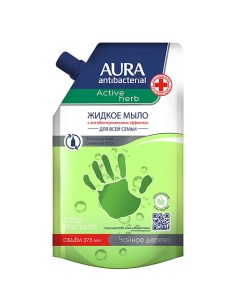 Antibacterial Мыло жидкое с антибактериальным эффектом Чайное дерево Active Herb 375.0 Aura