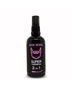 Очищающий гель для лица и бороды VIOLET NEON Карибский ром 100 0 Neon beard