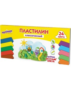 Пластилин классический Весёлый шмель 1 Юнландия