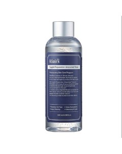 Тонер для лица увлажняющий Supple Preparation Unscented Toner 180.0 Dear, klairs