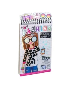 Альбом с наклейками по номерам Creations Fashion Sticker by Number Crayola