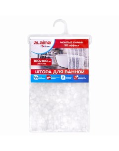 Штора для ванной комнаты WET STONES, HOME Laima