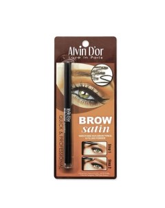 Карандаш для бровей (карандаш+пудра) Brow Satin Alvin d'or