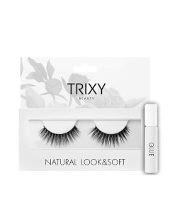 Накладные ресницы с клеем арт 717 Trixy beauty