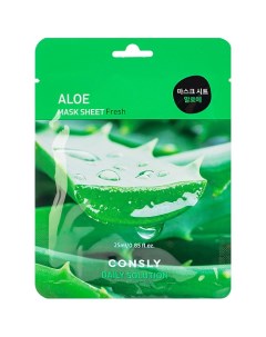 Тканевая маска для лица с экстрактом алоэ Facial Tissue Mask With Aloe Extract Consly