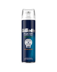 Пена для бритья Fusion ProGlide Sensitive Active Sport Gillette