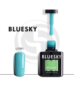 Гель лак Luxury Silver Голубая лагуна Bluesky