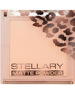 Компактная пудра для лица шелковистая текстура с матирующим эффектом Pressed Powder Stellary