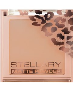 Компактная пудра для лица шелковистая текстура с матирующим эффектом Pressed Powder Stellary