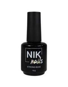 Прозрачная База для укрепления и выравнивания ногтей Base Strong Nik nails