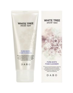 Пенка для умывания для глубокого очищения пор White Tree Snow Flake Pure-White Foam Cleanser Dabo