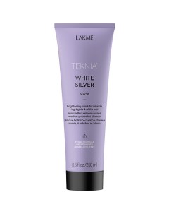 Маска для нейтрализации желтого оттенка волос тонирующая Teknia White Silver Mask Lakme