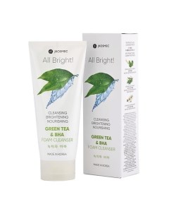 Пенка для умывания с экстрактом зелёного чая и BHA, ALL BRIGHT 180.0 Jkosmec