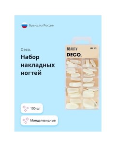 Набор накладных ногтей BASE миндалевидные Deco.