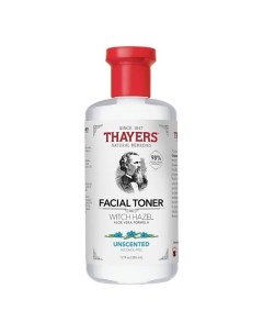 Тонер для лица без спирта с гамамелисом Witch Hazel Unscented Facial Toner Thayers