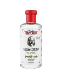 Тонер для лица без спирта с гамамелисом оригинальный Witch Hazel Original Facial Toner Thayers