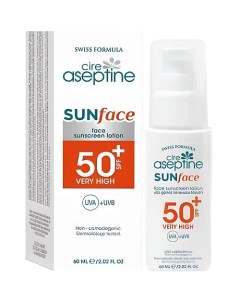 Лосьон для защиты лица от солнца 50 SPF Sun Face Lotion 50 SPF 60.0 Cire aseptine