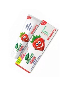 Детская зубная паста со вкусом клубники Herb l Kids Strawberry 50 0 Dabur