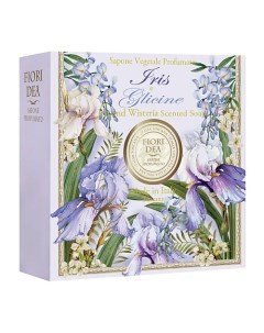 Мыло кусковое Ирис и Глициния Iris and Wisteria Scented Soap Fiori dea