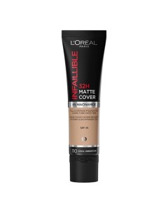 Ультраматирующий стойкий тональный крем 32ч Матовое Покрытие Infailible Matte Cover L'oreal paris