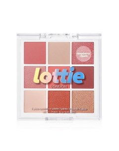 Палетка теней для век 9 оттенков Raspberry Ripple Lottie london