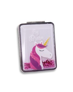 Зеркало складное "Sparkles unicorn pink" с увеличением Ilikegift