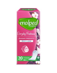 Ежедневные прокладки женские гигиенические Everyday Freshness 2 капли 20 0 Molped