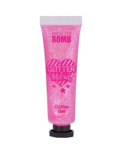 Глиттер гель для лица Glitter gel «Glitter Mania» Beauty bomb