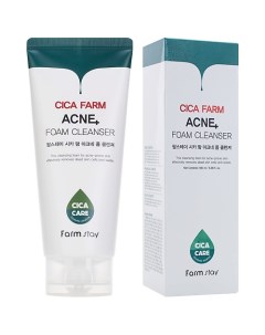 Пенка для умывания очищающая с центеллой азиатской Cica Farm Acne Foam Cleanser Farmstay