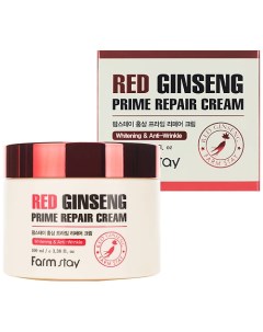 Крем для лица Восстанавливающий с экстрактом красного женьшеня Red Ginseng Prime Repair Cream Farmstay