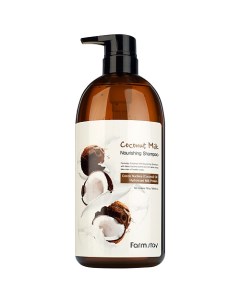 Шампунь питательный с кокосовым маслом Coconut Milk Nourishing Shampoo Farmstay