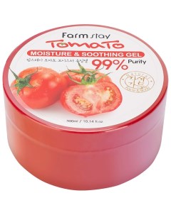 Гель для лица Увлажняющий успокаивающий с экстрактом томата Tomato Moisture & Soothing Gel Farmstay