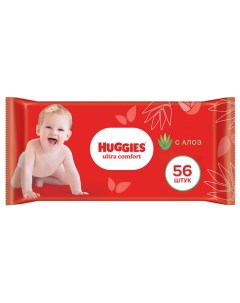 Влажные салфетки Ultra Comfort с алоэ 56.0 Huggies