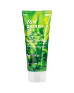 Пенка для лица очищающая увлажняющая с семенами зеленого чая Green Tea Seed Premium Moisture Foam Cl Farmstay