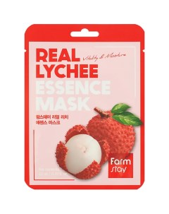 Маска для лица тканевая с экстрактом личи Real Lychee Essence Mask Farmstay