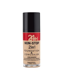 Тональный крем и консилер 2 в 1 PROFASHION 24H NON-STOP 2IN1 FOUNDATION & CONCEALER Pastel