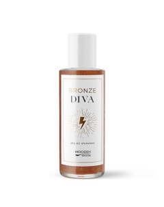 Масло для тела сухое Бронзовое сияние Bronze Diva Face Body Dry Oil Shimmer Bronze Wooden spoon