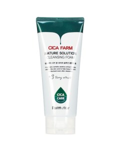 Пенка для лица очищающая с центеллой азиатской Cica Farm Nature Solution Cleansing Foam Farmstay