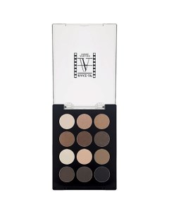 Тени в палитре из 12 цветов Mkatl cosmetics