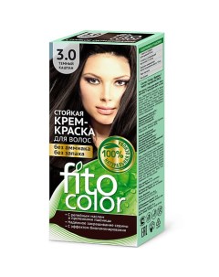 Стойкая крем краска для волос серии Fitocolor тон 1 0 черный Fito косметик