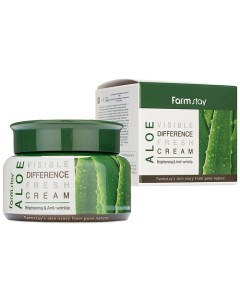 Крем для лица увлажняющий с экстрактом алоэ Aloe Visible Difference Fresh Cream Farmstay