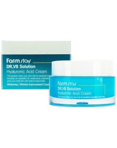 Крем для лица с гиалуроновой кислотой DR.V8 Solution Hyaluronic Acid Cream Farmstay