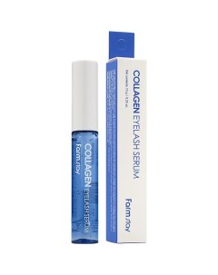 Сыворотка для укрепления ресниц с гидролизованным коллагеном Collagen Eyelash Serum Farmstay