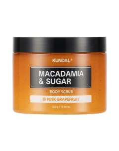 Скраб для тела Розовый грейпфрут Macadamia Sugar Body Scrub Kundal